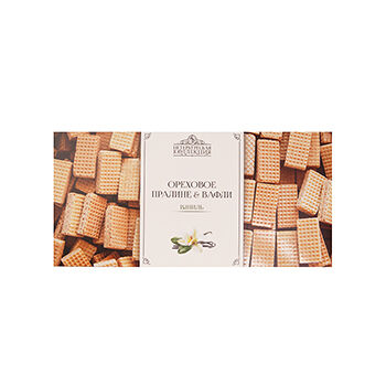 Вафли Петербургская Коллекция пралине без шоколада со вкусом ванили 250г Россия