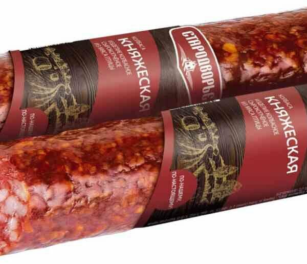 Колбаса сырокопчёная Стародворье Княжеская, нарезка