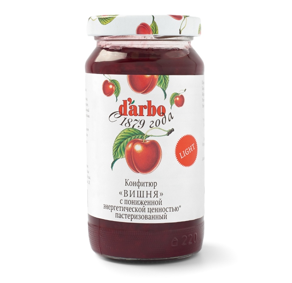 

Конфитюр D'arbo вишня низкокалорийный 220 г