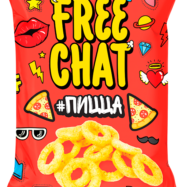 Снеки кукурузные FREE CHAT со вкусом пиццы