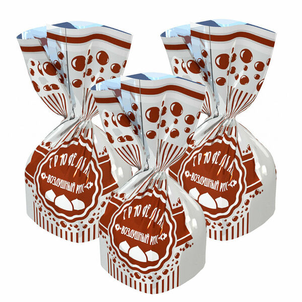 Конфеты глазированные Трюфелька с воздушным рисом ТМ Пермская