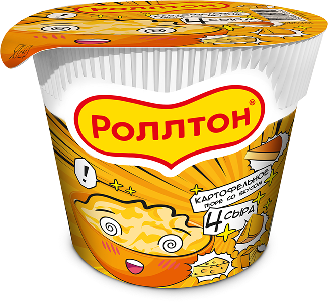 

Картофельное пюре Роллтон 4 сыра