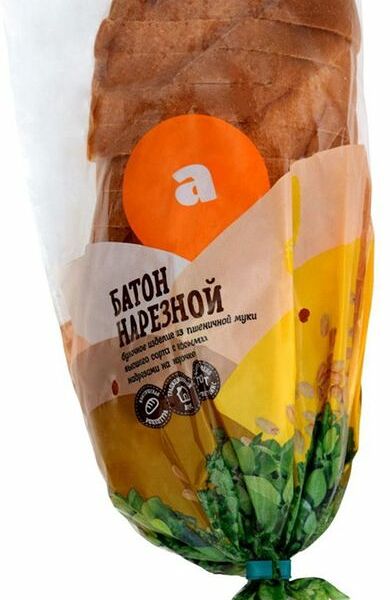 Батон Арзамасский хлеб Нарезной, в нарезке