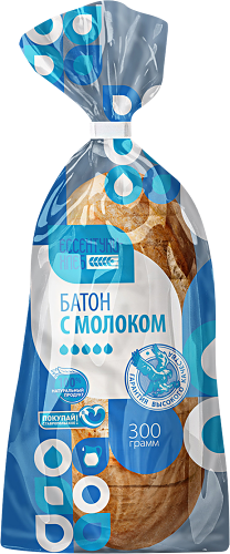 Батон Пятигорский хлебокомбинат с молоком