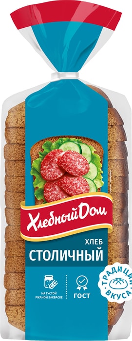 

Хлеб Хлебный дом ржано-пшеничный Столичный в нарезке 700 г