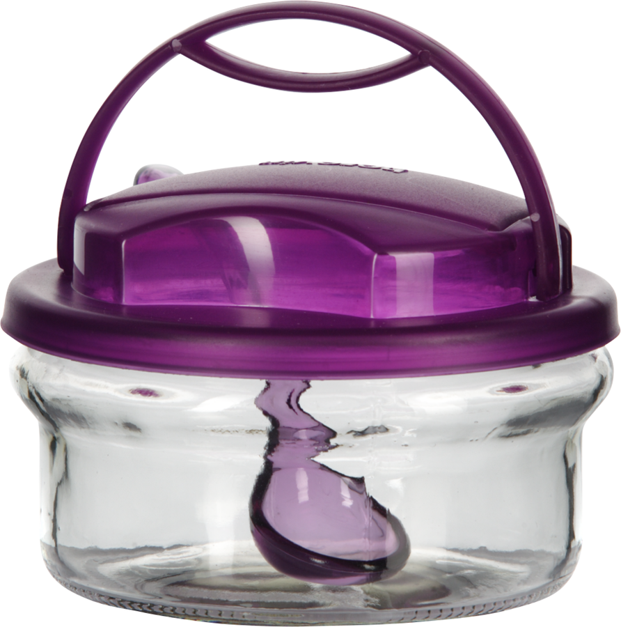 

Сахарница Solmazer Vera стеклянная с ложкой