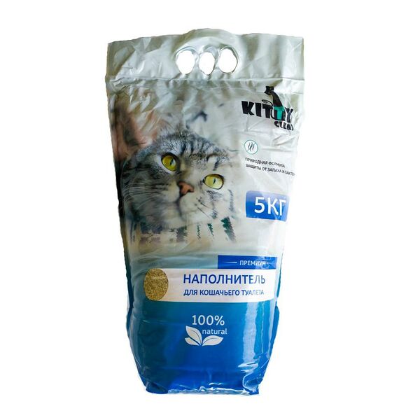 Комкующийся наполнитель Kitty Clean Premium 5 кг