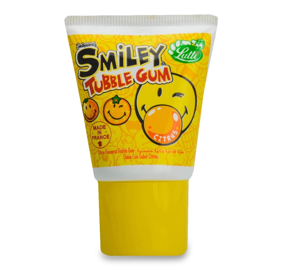 

Жевательная резинка Lutti Tubble Gum Smiley (Citruc) 35 г
