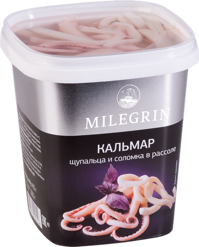 

Кальмар Меридиан Milegrin щупальца и соломка в рассоле 415 г