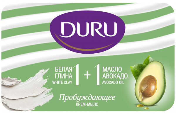 Крем-мыло кусковое Глина&Масло Duru 1+1
