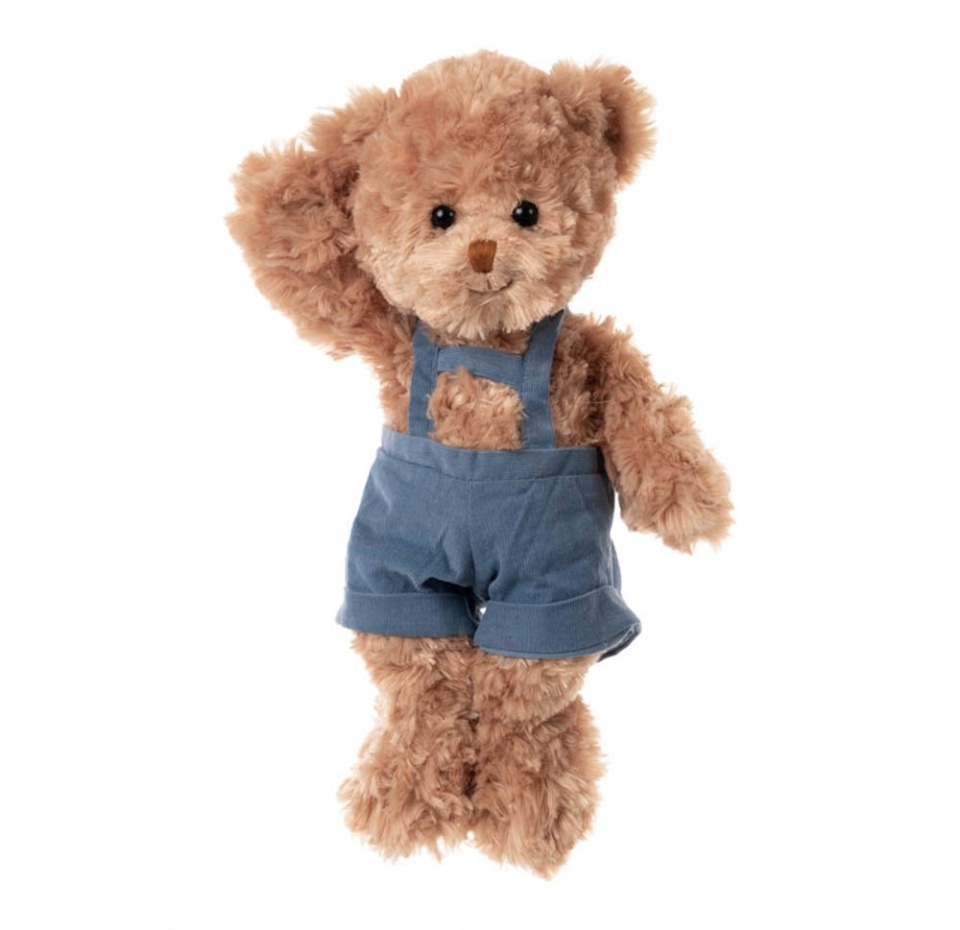 

Игрушка мягкая Bukowski Медведь Handsome Baby Jura в комбинезоне 35см, Швеция