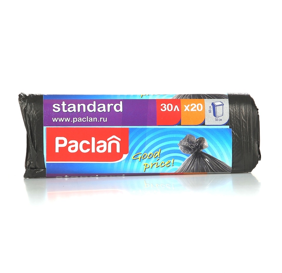 

Мешки для мусора Paclan Standart 30 л 20 шт