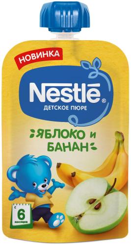 

Пюре Nestle яблоко и банан с 6 месяцев 90 г
