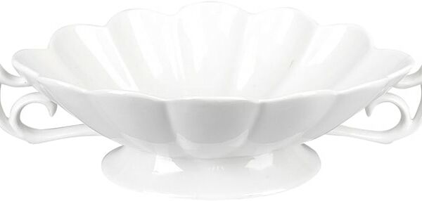 Салатник Nouvelle Home Маршмеллоу с ручками на ножке 36*24*10.5см 1.8л