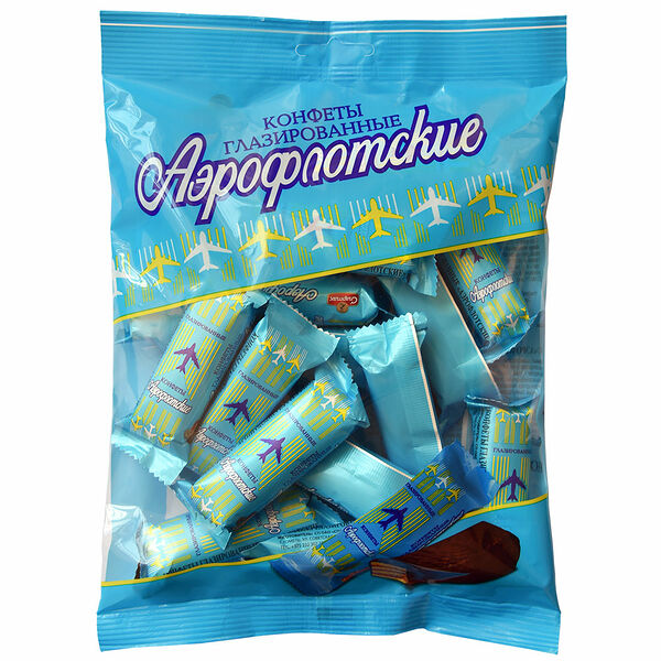 Конфеты АЭРОФЛОТСКИЕ (флоу-пак,200г)