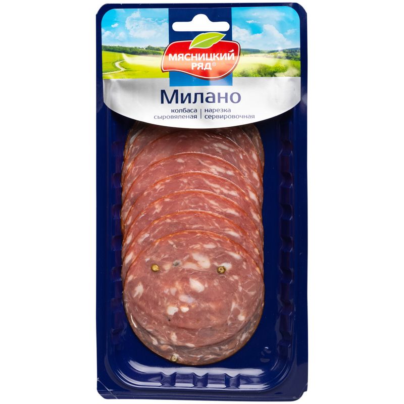 

Колбаса сыровяленая Мясницкий ряд Милано, нарезка 90 г