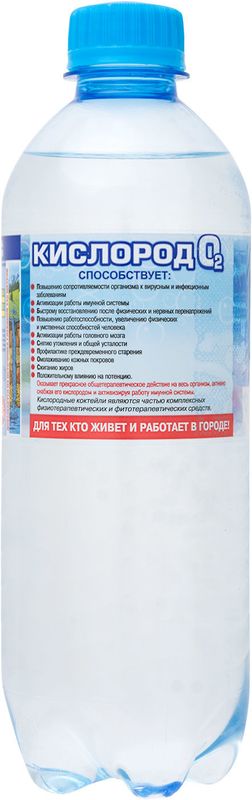 

Вода Сенежская Кислород O2 питьевая газированная 500 мл