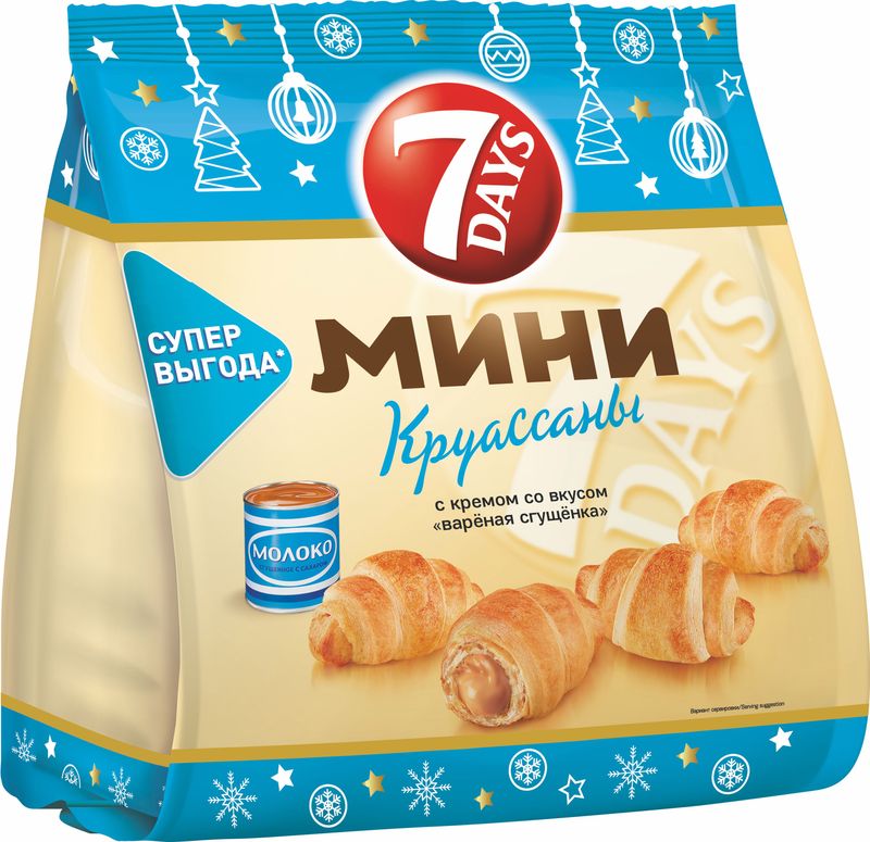 

Мини-круассаны 7 Days с вареной сгущенкой 300 г