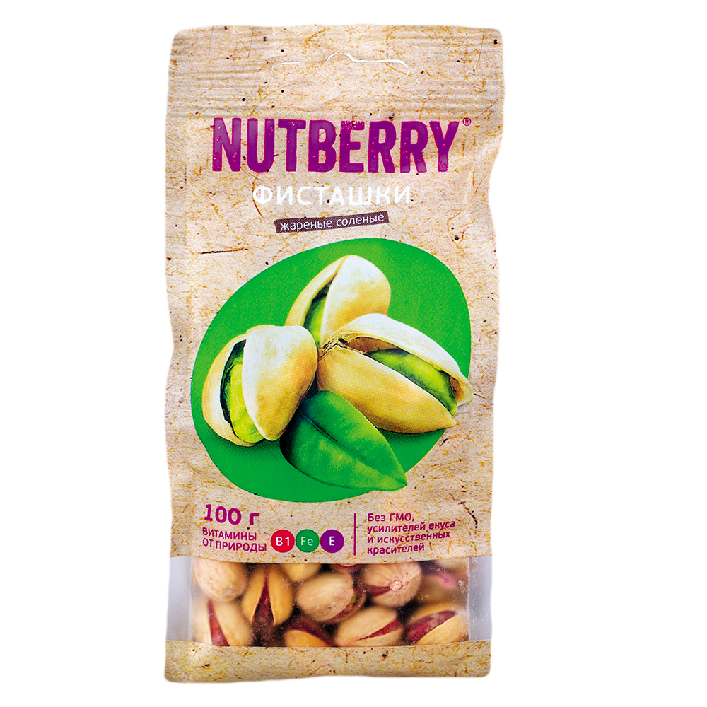 

Фисташки Nutberry жареные соленые 100 г