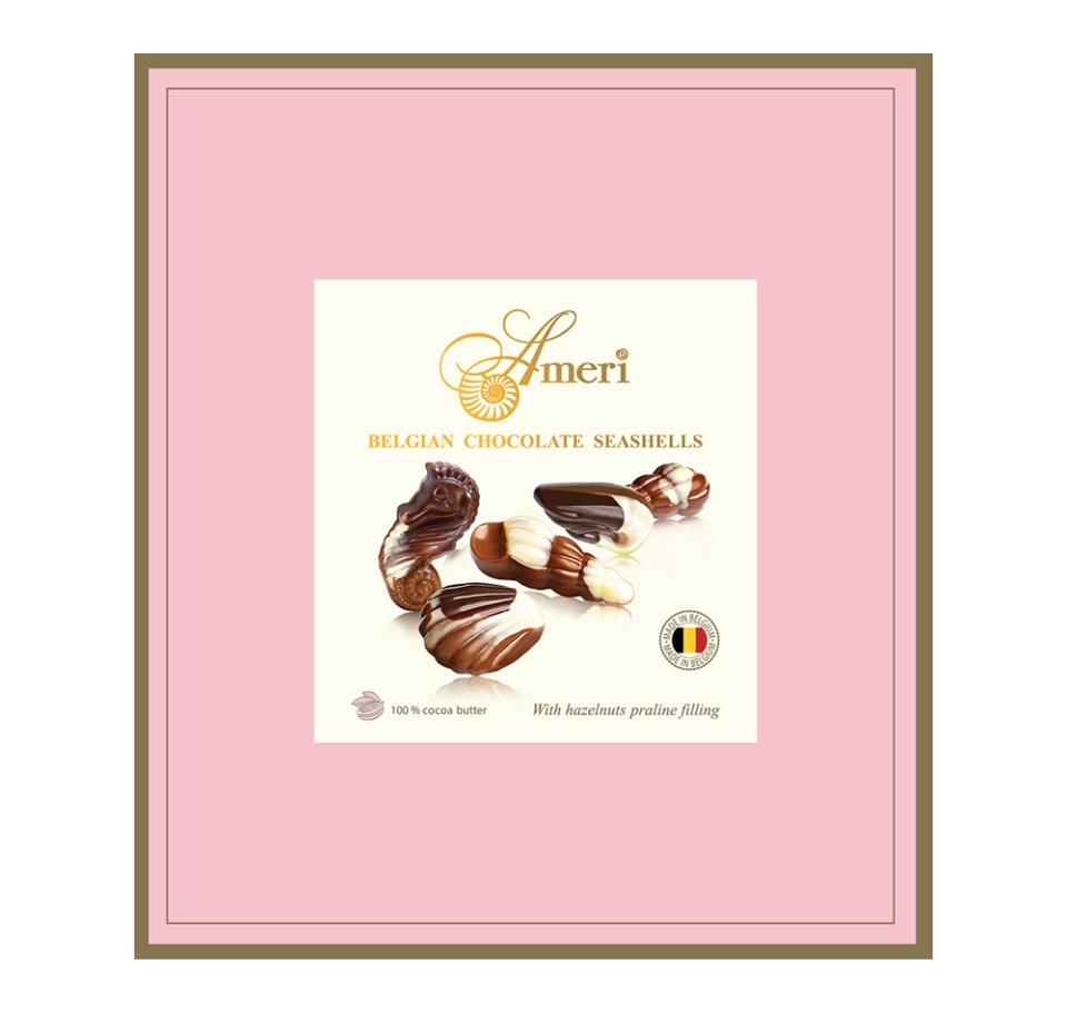 

Конфеты шоколадные Ameri Belgian Chocolate Seashells 250 г