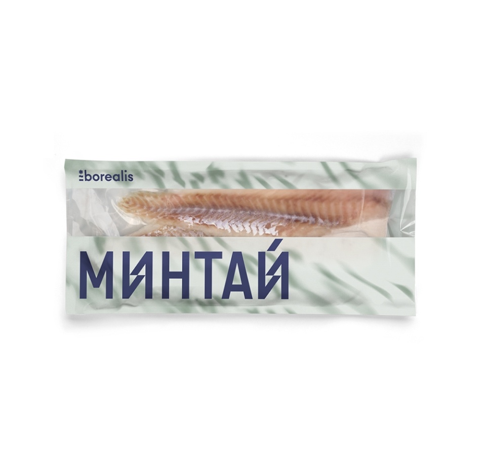 

Минтай тихоокеанский замороженный филе без кожи ТМ Borealis (Бореалис)