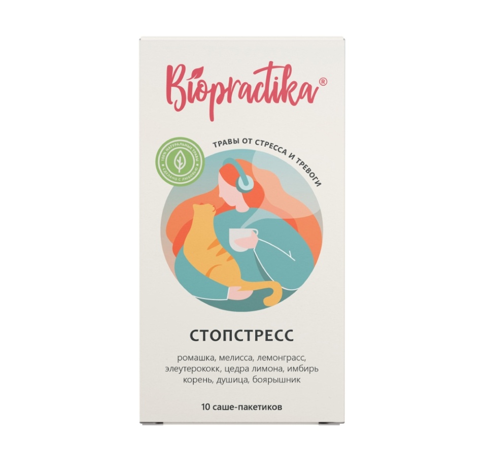 

Фиточай Biopractika Стопстресс в пакетиках 10 шт.
