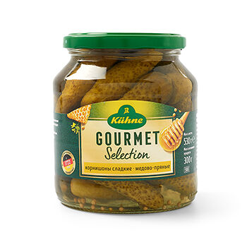 Корнишоны медово-пряные Kühne сладкие