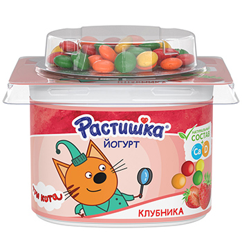 

Йогурт Растишка клубника со злаковым драже в шоколаде 3%, 116г
