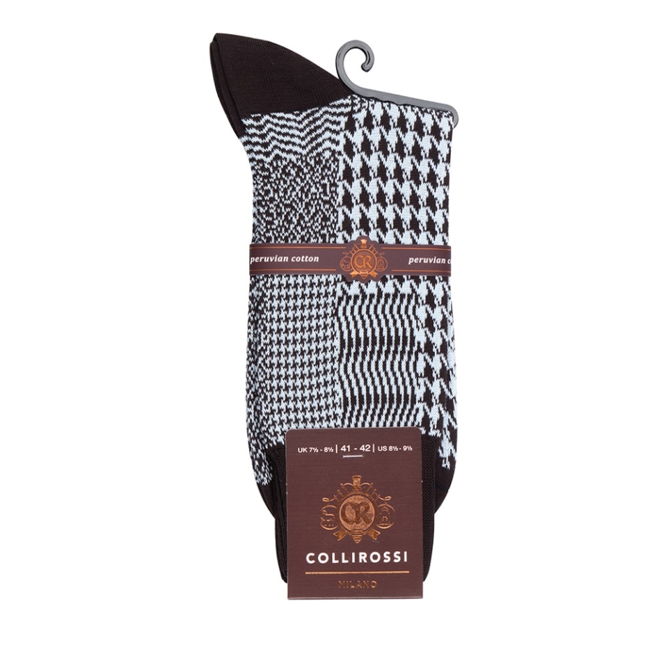 

Носки мужские цвет тёмно-серый меланж, Collirossi, р. 41-42