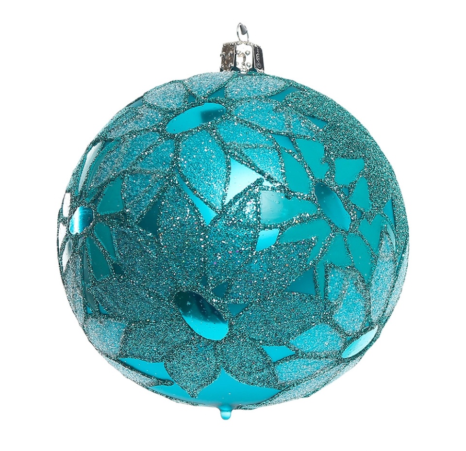 

Игрушка для елки Christborn "Коллекция Праздник" Шар аква "Цветочная поляна" Германия 10см, стекло, ручная работа