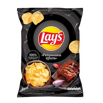 Чипсы Lays Ребрышки гриль