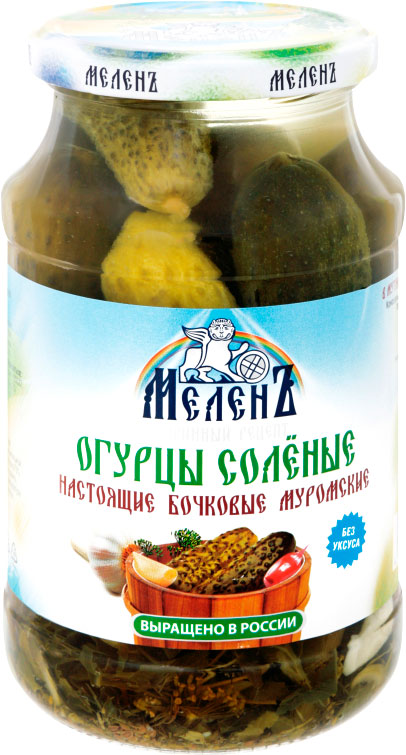 

Огурцы Меленъ соленые бочковые