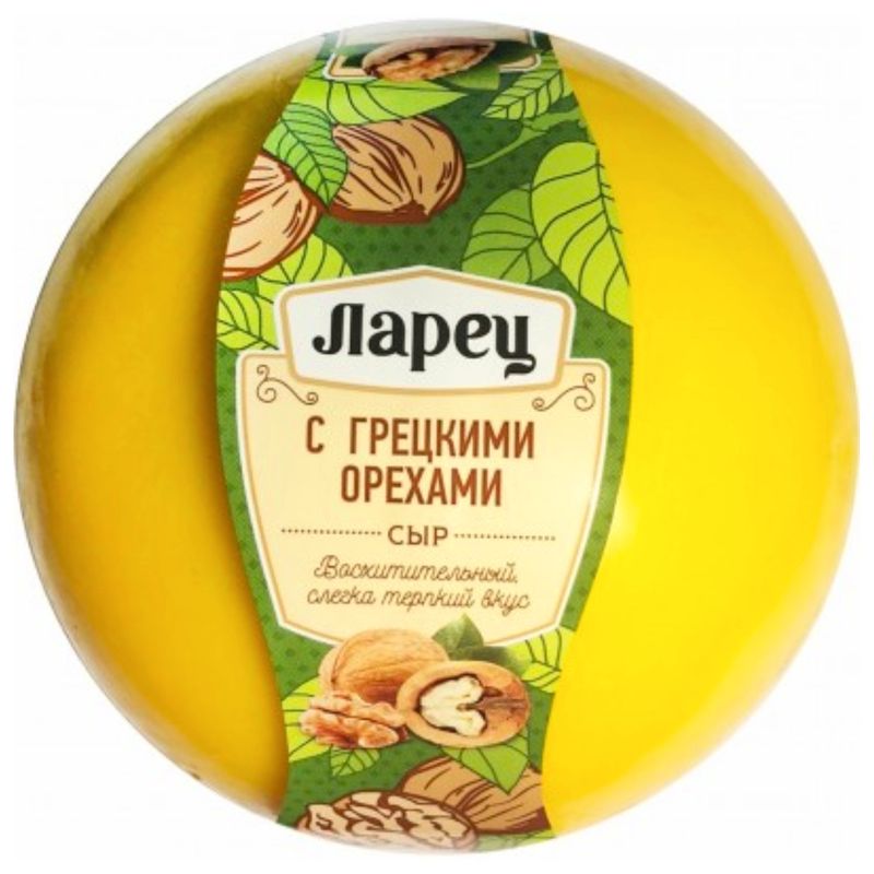 

Сыр полутвердый Ларец с грецкими орехами 50% вес