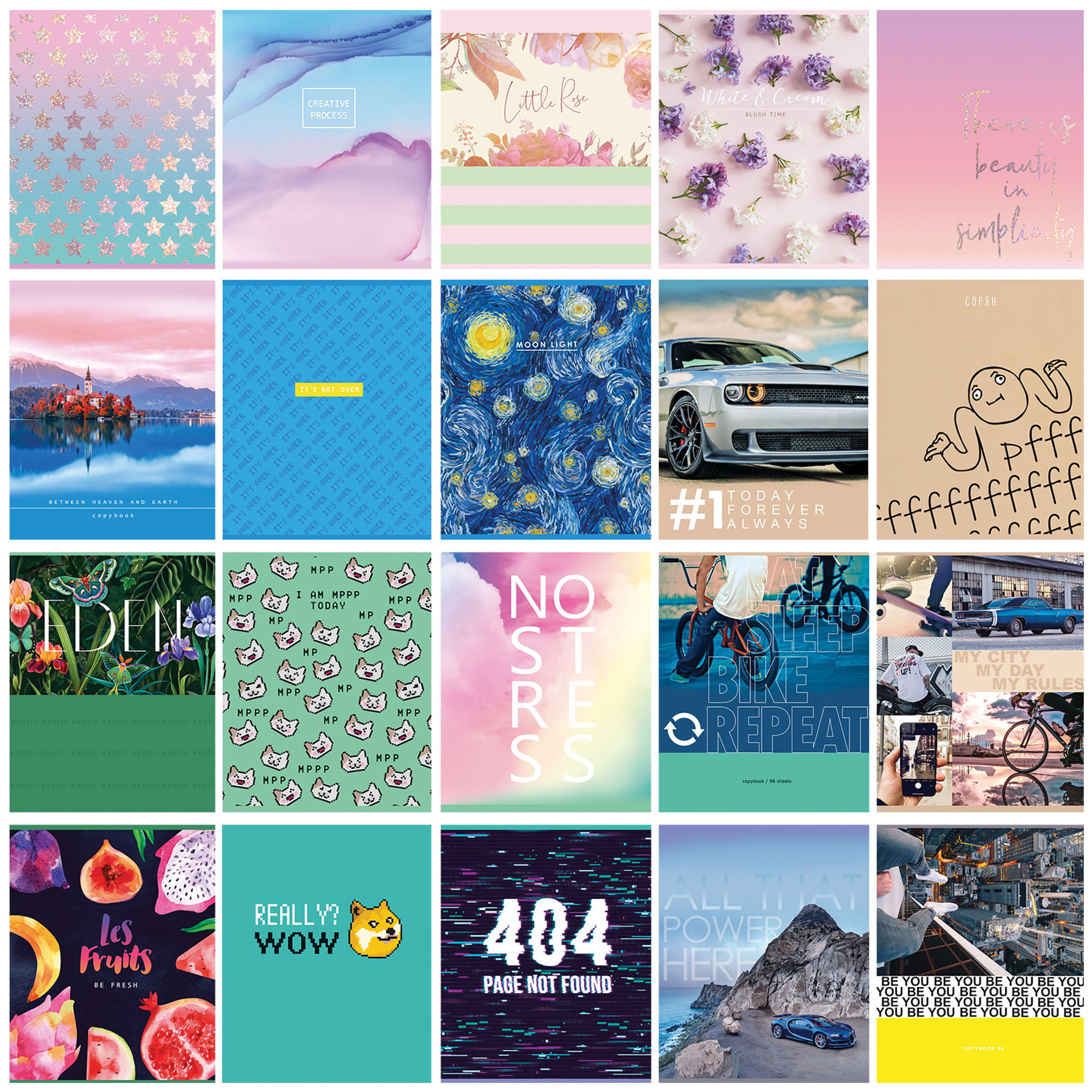 

Тетрадь BG Super Mix-20 в ассортименте 96 листов в клетку 1 шт