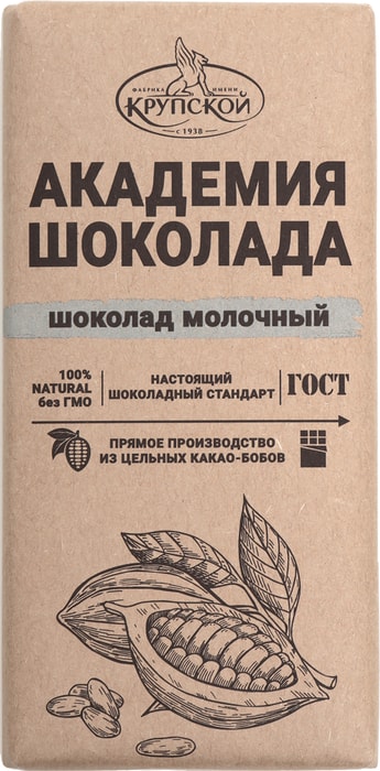 

Шоколад Академия шоколада молочный 85 г