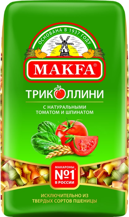 

Макаронные изделия Makfa Триколлини свитки 450 г