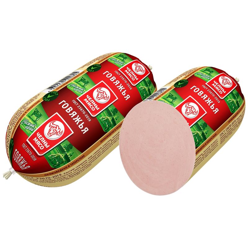 

Колбаса вареная Челны-мясо Говяжья, 400 г