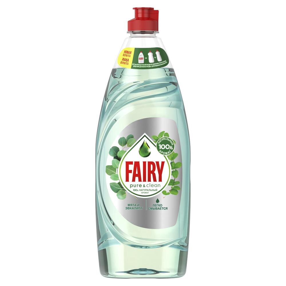 

Средство для мытья посуды Fairy Pure&Clean Мята и эвкалипт 650мл