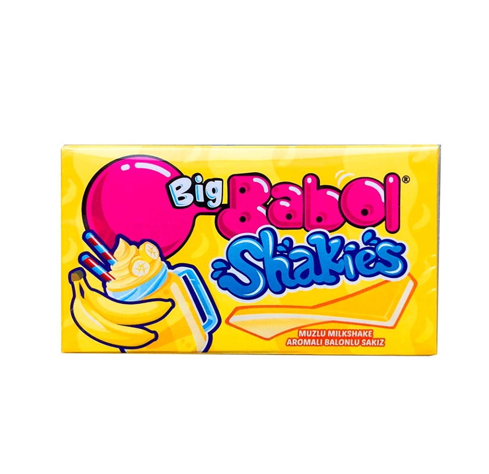 

Жевательная резинка Big Babol Shakies Banana Milkshake 38 г, Турция