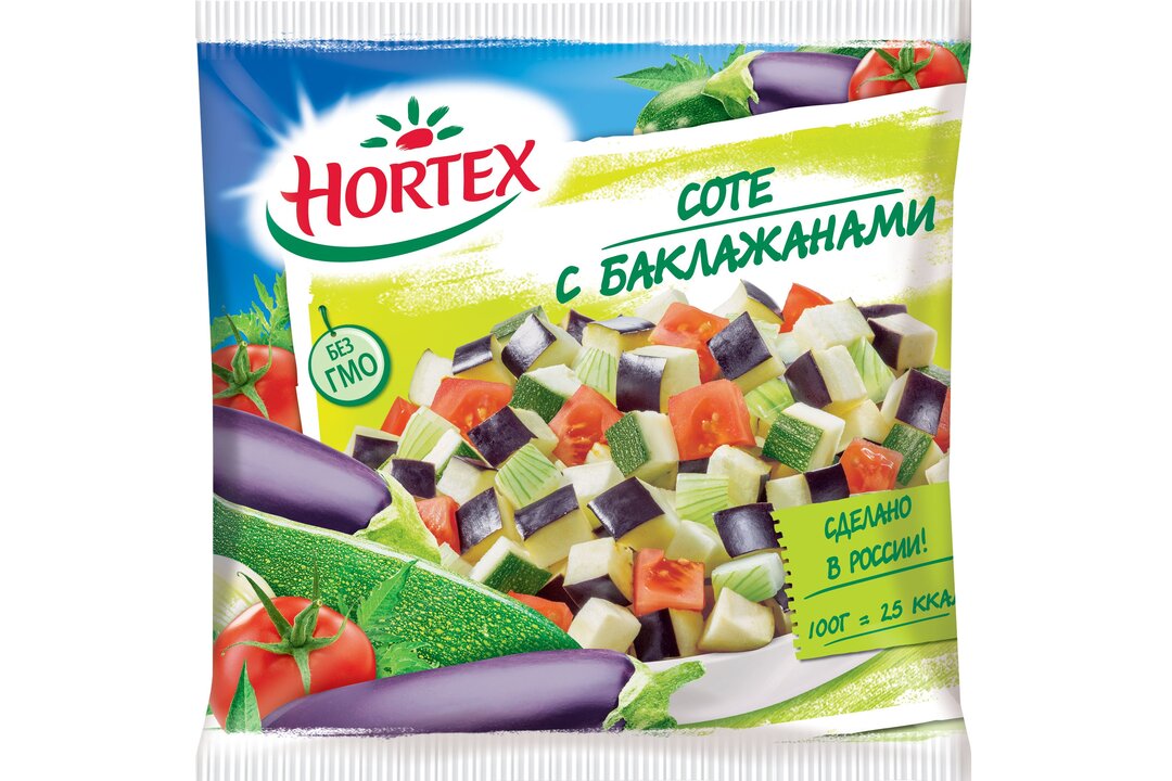 

Смесь быстрозамороженная Hortex Соте с баклажаном 400 г