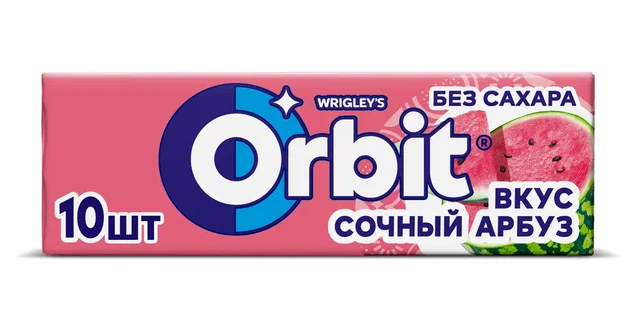 

Жевательная резинка Orbit Сочный арбуз 13.6г
