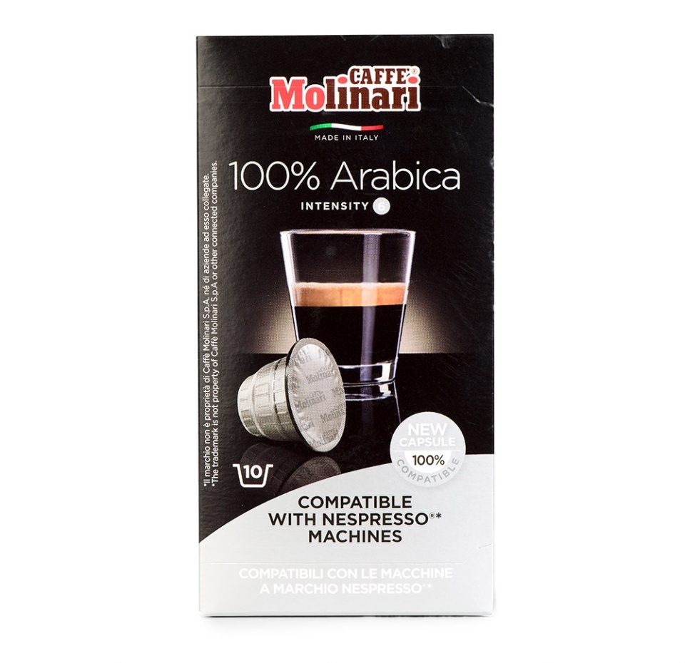 

Кофе в капсулах Molinari 100% Arabica 10 шт 50 г
