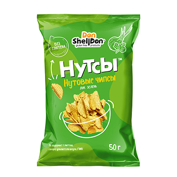 

Чипсы нутовые Don Shelldon Нутсы Лук и зелень
