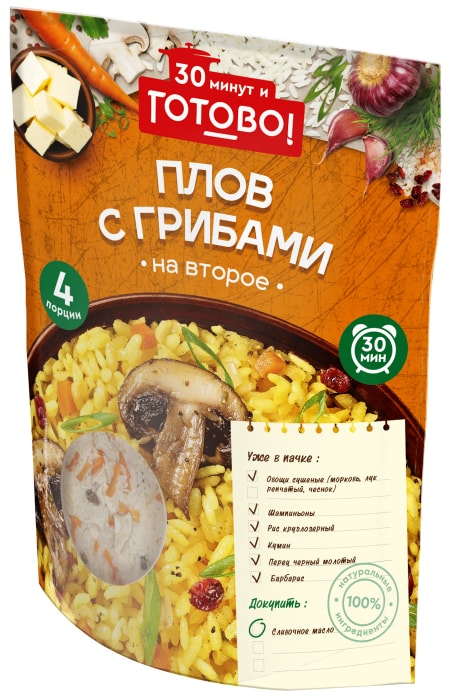 

Плов Готово! с грибам 250 г