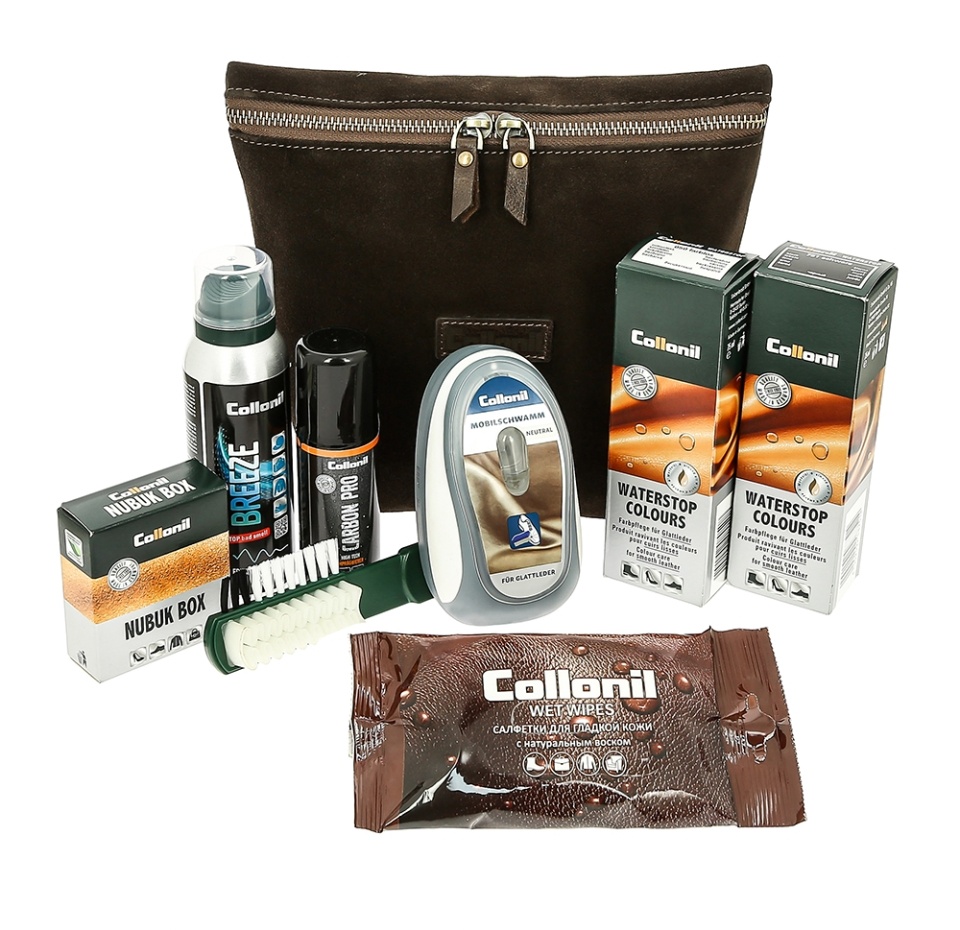 

Набор обувной косметики «Аристократ» в замшевой сумочке, Collonil, 1 шт., Россия
