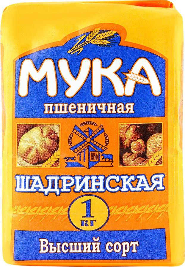 

Мука пшеничная ШАДРИНСКАЯ хлебопекарная высший сорт