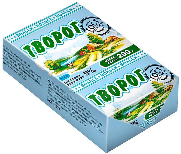 

Творог Гормолзавод Вольский 5%