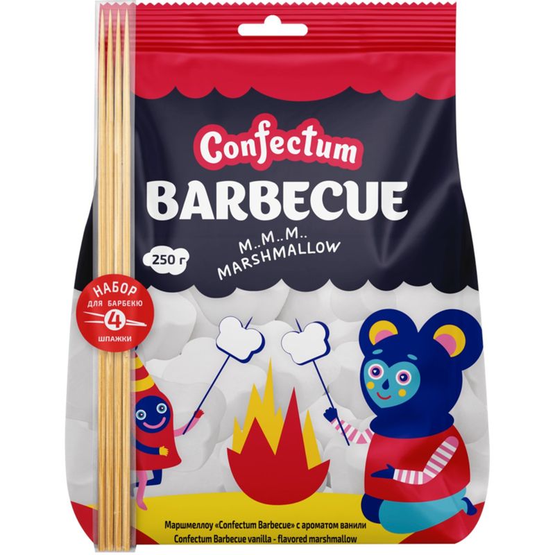 

Маршмеллоу Confectum Barbecue с ароматом ванили, 250 г