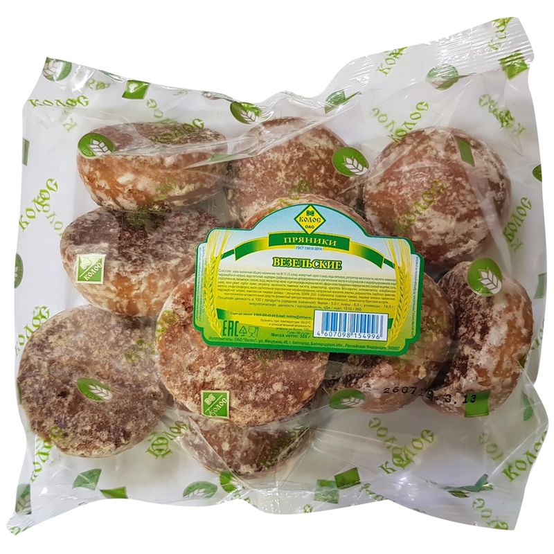 

Пряники Колос Везельские 350 г