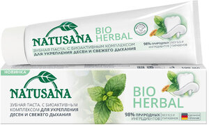 Lacalut Паста зубная Natusana Bio Herbal мята в Магнит со скидкой –40%
